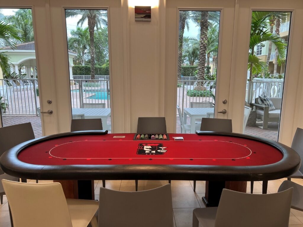 A casino table